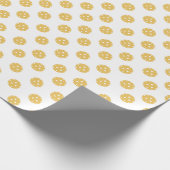Leuk Sinaasappel Pickleball Pattern Gift Cadeaupapier (Hoek)