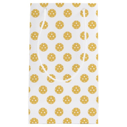 Leuk Sinaasappel Pickleball Pattern Gift Klein Cadeauzakje (Voorkant)