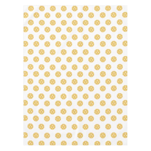 Leuk Sinaasappel Pickleball Pattern Tafelkleed (Voorkant)