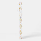 Leuk Sinaasappel Zonneschijn Gezichtspatroon Custo iPhone Hoesje (Linkerkant)