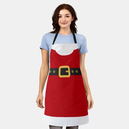 Leuk Sinterklaas pak rode kerst feestdagen Schort (Gedragen)