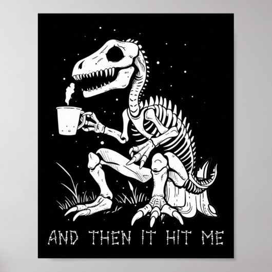 Leuk Skelet Dinosaurus Kostuum Gothic Mannen Vrouw Poster (Voorkant)
