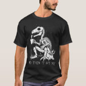 Leuk Skelet Dinosaurus Kostuum Gothic Mannen Vrouw T-shirt (Voorkant)