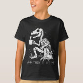 Leuk Skelet Dinosaurus Kostuum Gothic Mannen Vrouw T-shirt (Voorkant)