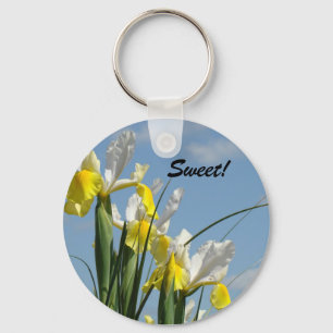Leuk! sleutelhanger Iris Bloemen Blauwe Lucht Lent