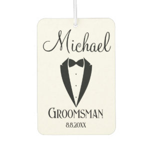 Leuk smoking met booggroomsman gepersonaliseerde c luchtverfrisser