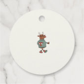 Leuk sneeuwpop feestje bedankjes labels (Achterkant)