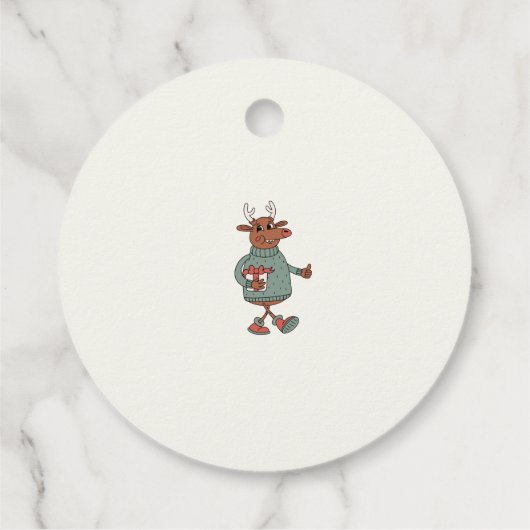 Leuk sneeuwpop feestje bedankjes labels (Achterkant)