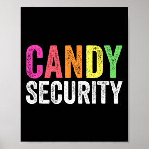Leuk Snoep Beveiliging Halloween Kostuum Poster