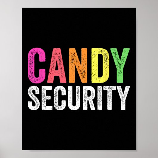 Leuk Snoep Beveiliging Halloween Kostuum Poster (Voorkant)