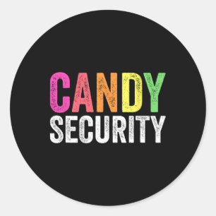 Leuk Snoep Beveiliging Halloween Kostuum Ronde Sticker