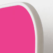 Leuk Snoep Roze Slank Wit Verticaal Racing Stripes Pickleball Paddle (Links Detail)