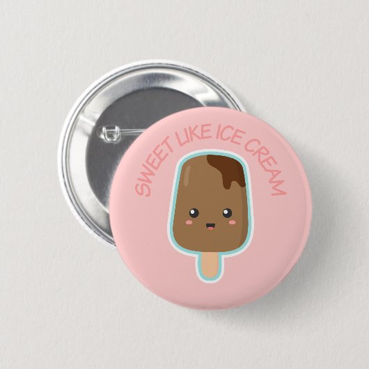 Leuk Snoepje zoals de Button van het Roomijs van (Voorkant /achterkant)