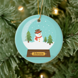 LEUK! Snowman Ornament - Gepersonaliseerd - Naam t