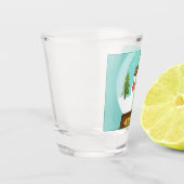 LEUK! Snowman Shot Glass - Gepersonaliseerd - Naam Glas (Links)