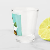 LEUK! Snowman Shot Glass - Gepersonaliseerd - Naam Glas (Rechts)