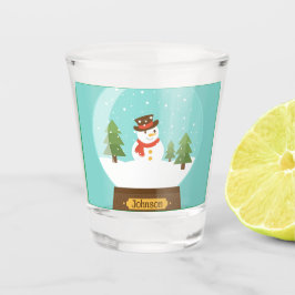 LEUK! Snowman Shot Glass - Gepersonaliseerd - Naam Glas