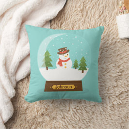 LEUK! Snowman Sierkussen -Personalized-Add Naam