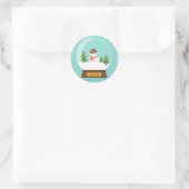 LEUK! Snowman Stickers - Gepersonaliseerd - Naam t (Tas)