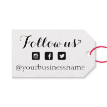 Leuk social media icoon Volg ons zakelijk Label