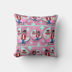 Leuk sok aap gekte cartoon karakter kussen