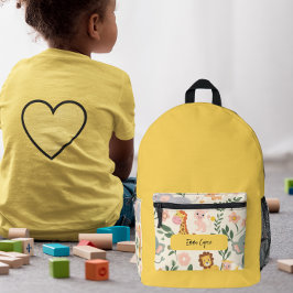 Leuk & speels Oerwoud Dieren Terug naar School Kin Bedrukte Rugzak