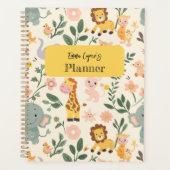 Leuk & speels Oerwoud Dieren Terug naar School Kin Planner (Voorkant)