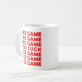 Leuk spel Grappige mok (Voorkant links)