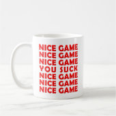 Leuk spel Grappige mok (Links)