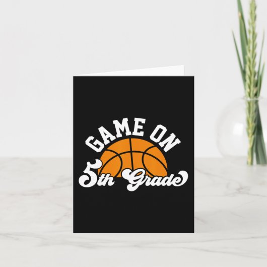 Leuk spel op 5e klas basketbal eerste dag van scho kaart (Voorkant)