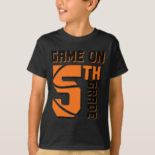 Leuk spel op 5e klas basketbal eerste dag van scho t-shirt