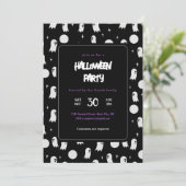 Leuk spook Halloween feest Kaart (Staand voorkant)