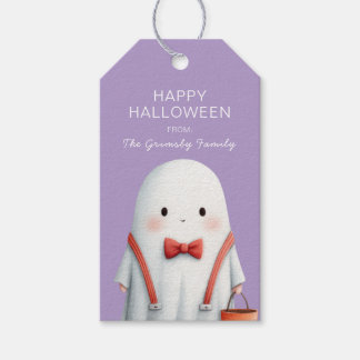 Leuk spook Halloween gunstbewijs Cadeaulabel