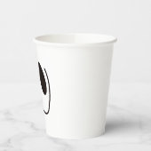 Leuk, spookachtig, spookgezicht op Halloween Papieren Bekers (Links)