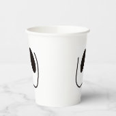 Leuk, spookachtig, spookgezicht op Halloween Papieren Bekers (Links)