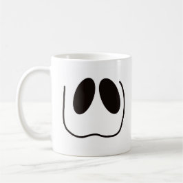 Leuk, spookachtig, spookgezicht voor Halloween Koffiemok