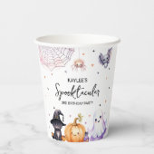 Leuk spooktacular verjaardagsfeestje papieren bekers (Achterkant)