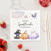 Leuk spooktacular verjaardagsfeestje servet (Insitu)