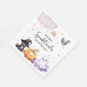 Leuk spooktacular verjaardagsfeestje servet (Hoek)