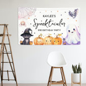 Leuk spooktacular verjaardagsfeestje spandoek