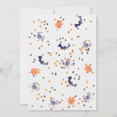 Leuk! Spooktastisch Halloween verjaardagsfeestje Kaart (Achterkant)