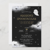 Leuk Spooky Halloween Kids Verjaardagsfeestje Kaart (Voorkant)