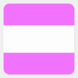 Leuk Sportief Breed  Snoep Roze Witte Strepen Vierkante Sticker