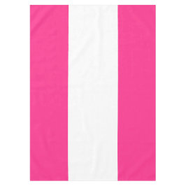 Leuk Sportief Helder Snoep Roze Wit Brede Strepen Tafelkleed