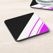 Leuk Sportief Zwart Helder Roze Wit Racing Stripes