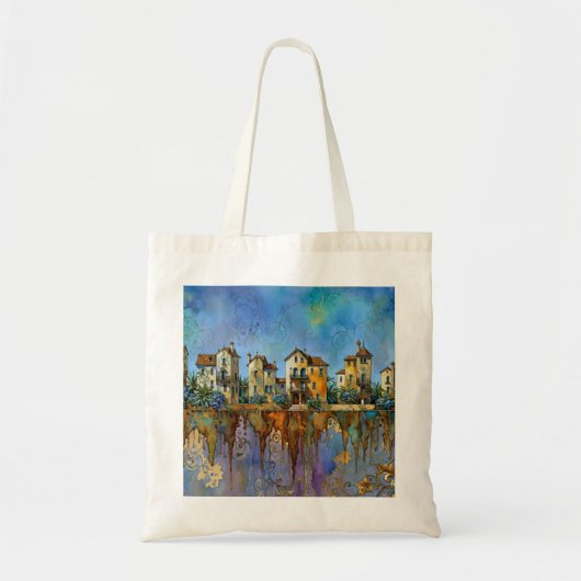 Leuk stadje tote bag (Voorkant)