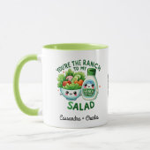 Leuk stel Gepersonaliseerd "Ranch to My Salad" Mok (Links)