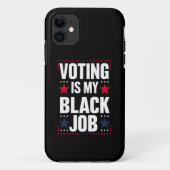 Leuk stemmen is mijn zwarte baan  Case-Mate iPhone case (Achterkant)