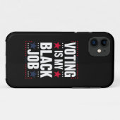 Leuk stemmen is mijn zwarte baan  Case-Mate iPhone case (Achterkant (horizontaal))