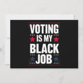 Leuk stemmen is mijn zwarte baan  kaart (Voorkant)